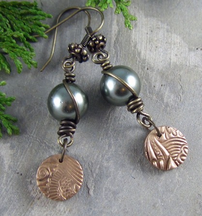 Handmade earrings by Linda Landig Jewelry